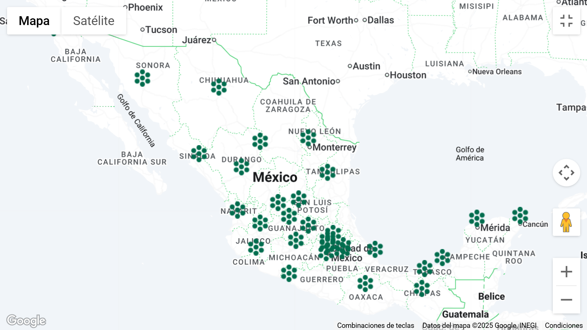 Mapa de oficinas SOC